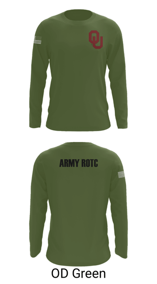 Long Sleeve Performance Shirt, OU Army ROTC, Army, Teamtime, Team time, sublimation, custom sports apparel, team uniforms, spirit wear, spiritwear, sports uniforms, custom shirts, team store, custom team store, fundraiser sports, apparel fundraiser