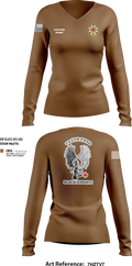 745th Forward Resuscitative Surgical Detachment 78868461 Women's Long Sleeve V-neck Shirt - 14