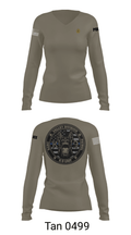 VALLEY K9 75951631 Women's Long Sleeve V-neck Shirt - 73