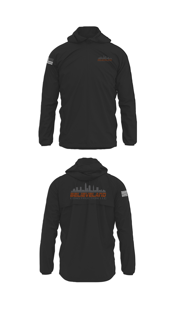Windbreaker, Believeland Construction LLC, , Teamtime, Team time, sublimation, custom sports apparel, team uniforms, spirit wear, spiritwear, sports uniforms, custom shirts, team store, custom team store, fundraiser sports, apparel fundraiser