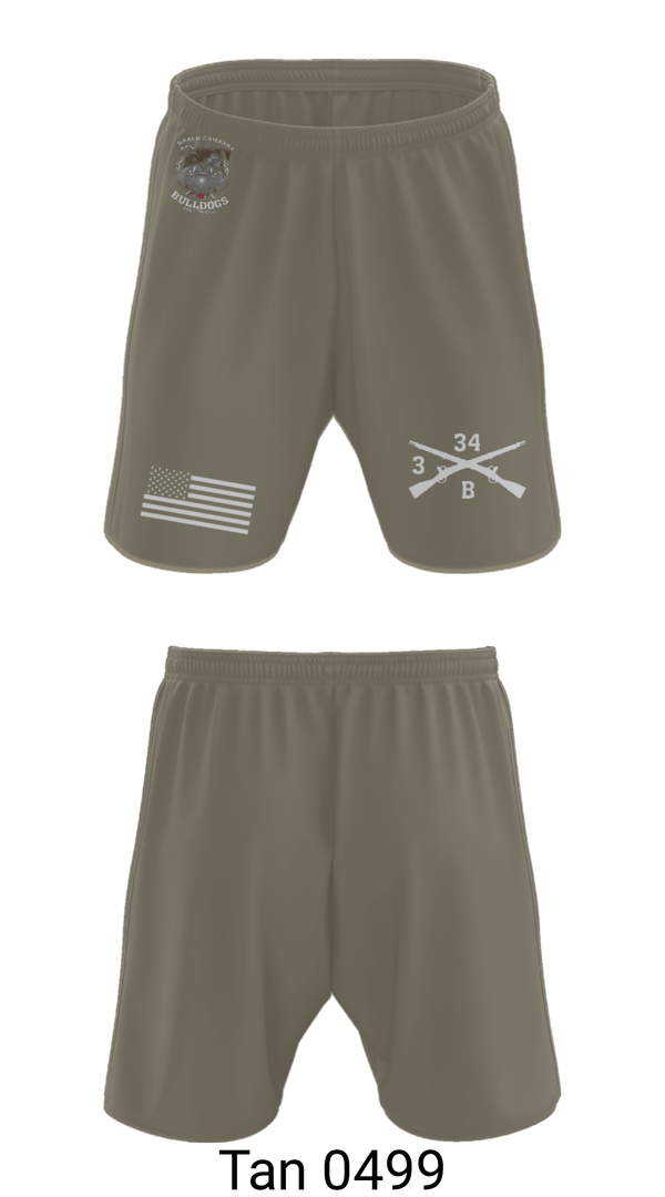 Athletic Shorts With Pockets, B/3-34 Bulldogs, Army, Teamtime, Team time, sublimation, custom sports apparel, team uniforms, spirit wear, spiritwear, sports uniforms, custom shirts, team store, custom team store, fundraiser sports, apparel fundraiser
