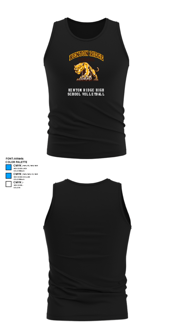 Tank Top, Kenton Ridge High School Volleyball, Women's Volleyball, Teamtime, Team time, sublimation, custom sports apparel, team uniforms, spirit wear, spiritwear, sports uniforms, custom shirts, team store, custom team store, fundraiser sports, apparel fundraiser
