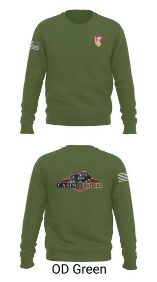 Crew Neck Sweatshirt, Charlie Battery, 1st Battalion 1st Air Defense Artillery Regiment, , Teamtime, Team time, sublimation, custom sports apparel, team uniforms, spirit wear, spiritwear, sports uniforms, custom shirts, team store, custom team store, fundraiser sports, apparel fundraiser