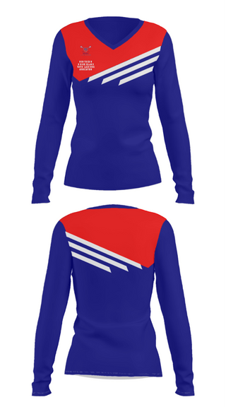 Women's Long Sleeve Vneck Shirt, Northern Rhode Island Youth Lacrosse Association, Men's Lacrosse, Teamtime, Team time, sublimation, custom sports apparel, team uniforms, spirit wear, spiritwear, sports uniforms, custom shirts, team store, custom team store, fundraiser sports, apparel fundraiser