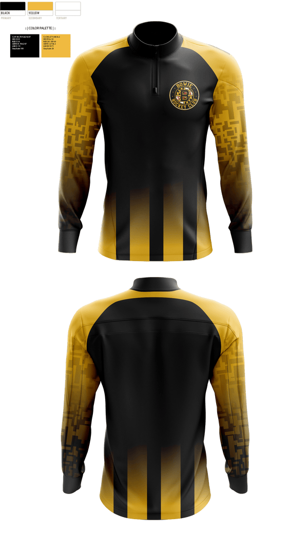 Quarter Zip Jacket, Bowie Hockey Club, Ice Hockey, Teamtime, Team time, sublimation, custom sports apparel, team uniforms, spirit wear, spiritwear, sports uniforms, custom shirts, team store, custom team store, fundraiser sports, apparel fundraiser