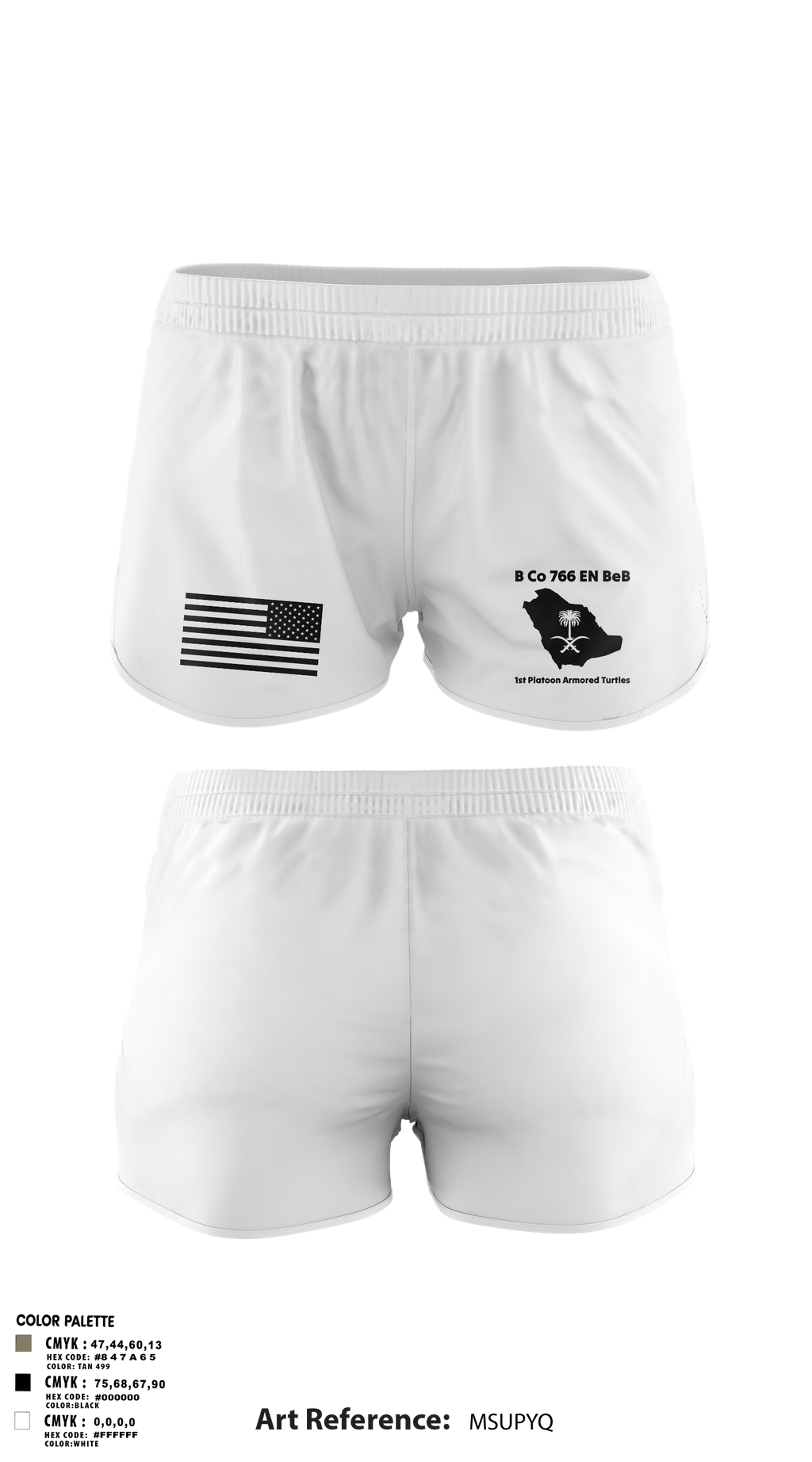 B Co 766 EN BeB 1st Platoon Armored Turtles Ranger Panties - 2 – Teamtime