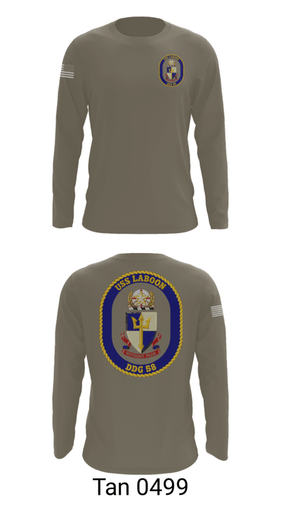 USS LABOON - DDG 58 14402394 Long Sleeve Performance Shirt - 63
