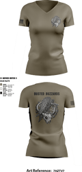 CREW 3 BUSTED BUZZARDS 64090708 Women's Short Sleeve V-neck Shirt - 6