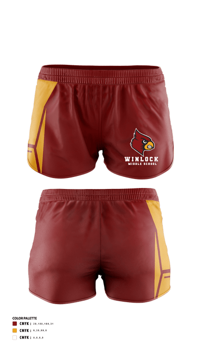 Winlock Middle School Cross Country 67642517 Women's Shorts - 40