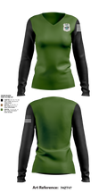 Peoples Protection Agency, LLC 33434129 Women's Long Sleeve V-neck Shirt - 1