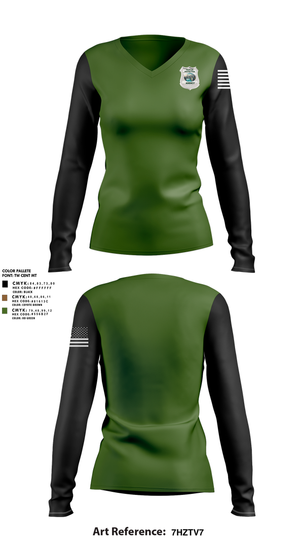 Womens Long Sleeve Vneck Shirt, Peoples Protection Agency, LLC, , Teamtime, Team time, sublimation, custom sports apparel, team uniforms, spirit wear, spiritwear, sports uniforms, custom shirts, team store, custom team store, fundraiser sports, apparel fundraiser