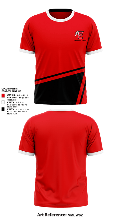 EHS Track & Field 59785569 Short Sleeve Performance Shirt - 1