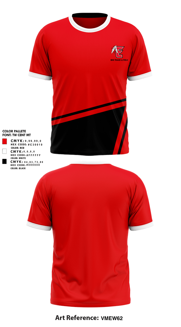 Short Sleeve Performance Shirt, EHS Track & Field, Track & Field, Teamtime, Team time, sublimation, custom sports apparel, team uniforms, spirit wear, spiritwear, sports uniforms, custom shirts, team store, custom team store, fundraiser sports, apparel fundraiser