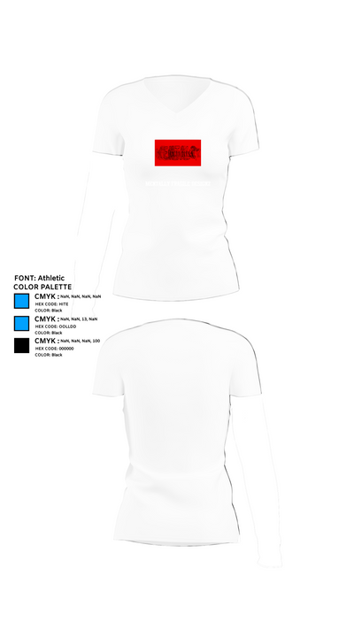 MENTALLY FRAGILE DESIGNZ 82373219 Women's Short Sleeve V-neck Shirt - 18
