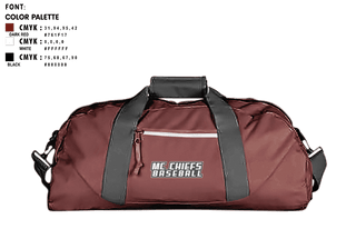 Duffle Bag, mc chiefs, , Teamtime, Team time, sublimation, custom sports apparel, team uniforms, spirit wear, spiritwear, sports uniforms, custom shirts, team store, custom team store, fundraiser sports, apparel fundraiser