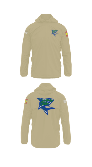 Windbreaker, Bullshark Battalion, Army, Teamtime, Team time, sublimation, custom sports apparel, team uniforms, spirit wear, spiritwear, sports uniforms, custom shirts, team store, custom team store, fundraiser sports, apparel fundraiser