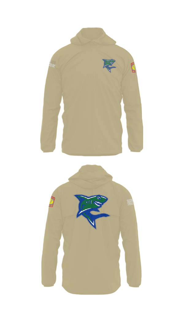 Windbreaker, Bullshark Battalion, Army, Teamtime, Team time, sublimation, custom sports apparel, team uniforms, spirit wear, spiritwear, sports uniforms, custom shirts, team store, custom team store, fundraiser sports, apparel fundraiser