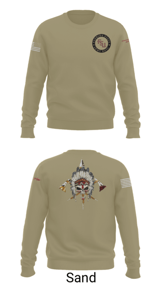 Crew Neck Sweatshirt, Seminole Battalion, Army, Teamtime, Team time, sublimation, custom sports apparel, team uniforms, spirit wear, spiritwear, sports uniforms, custom shirts, team store, custom team store, fundraiser sports, apparel fundraiser