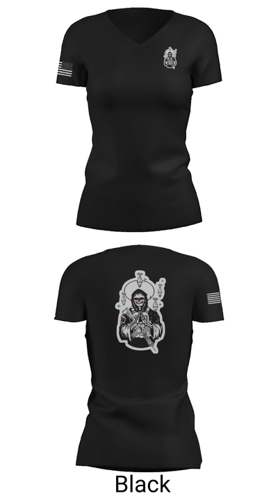 Outlaw Mortar Section 59835743 Women's Short Sleeve V-neck Shirt - 28
