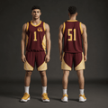 Au Gres-Sims High School Basketball 7480620 Basketball Uniform - 1