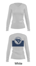 Bintelli Golf Carts 78097626 Women's Long Sleeve V-neck Shirt - 16