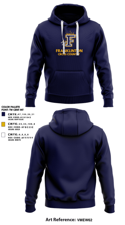 Franklinton High School Cross Country 89714710 Hoodie - 30