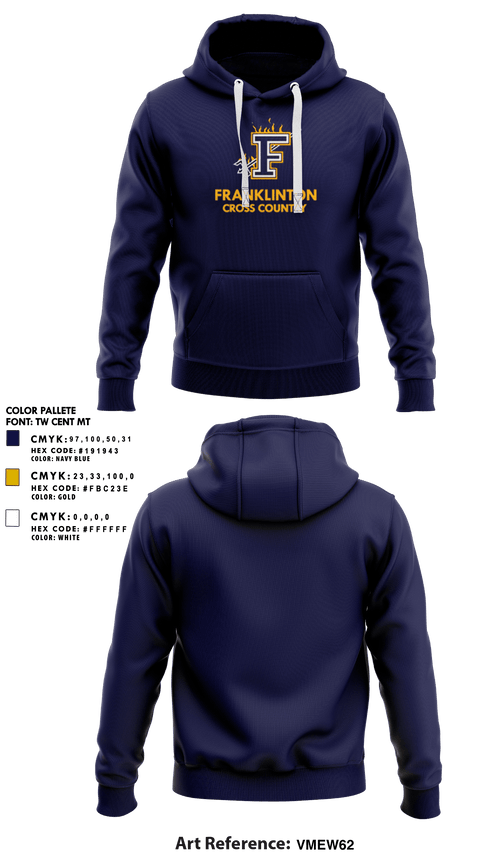 Hoodie, Franklinton High School Cross Country, Cross Country, Teamtime, Team time, sublimation, custom sports apparel, team uniforms, spirit wear, spiritwear, sports uniforms, custom shirts, team store, custom team store, fundraiser sports, apparel fundraiser