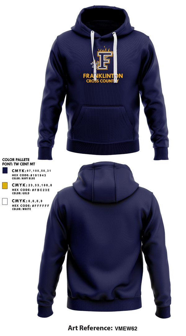 Hoodie, Franklinton High School Cross Country, Cross Country, Teamtime, Team time, sublimation, custom sports apparel, team uniforms, spirit wear, spiritwear, sports uniforms, custom shirts, team store, custom team store, fundraiser sports, apparel fundraiser