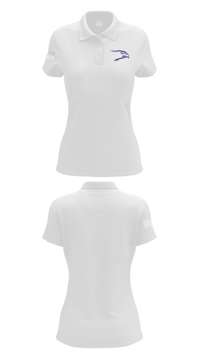 Ellinwood High School Football 3917494 Women's Short Sleeve Performance Polo  - 17