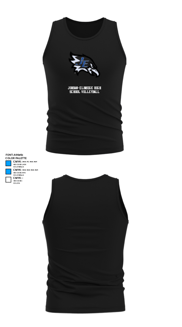 Tank Top, Jordan-Elbridge High School Volleyball, Women's Volleyball, Teamtime, Team time, sublimation, custom sports apparel, team uniforms, spirit wear, spiritwear, sports uniforms, custom shirts, team store, custom team store, fundraiser sports, apparel fundraiser
