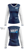 West Bend West Gymnastics 52133716 Women's Long Sleeve V-neck Shirt - 41