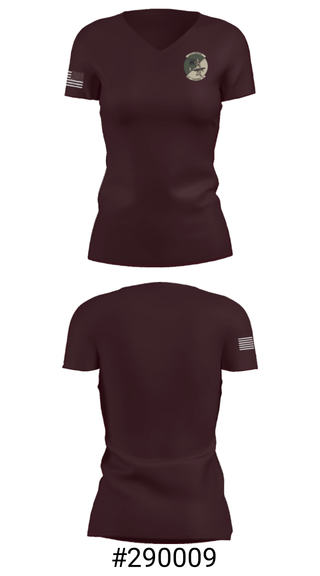 Women's Short Sleeve Vneck Shirt, Charlie C 1-158th AHB, Army, Teamtime, Team time, sublimation, custom sports apparel, team uniforms, spirit wear, spiritwear, sports uniforms, custom shirts, team store, custom team store, fundraiser sports, apparel fundraiser