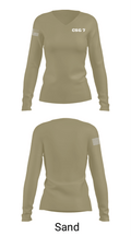 CSG 7 66290880 Women's Long Sleeve V-neck Shirt - 92