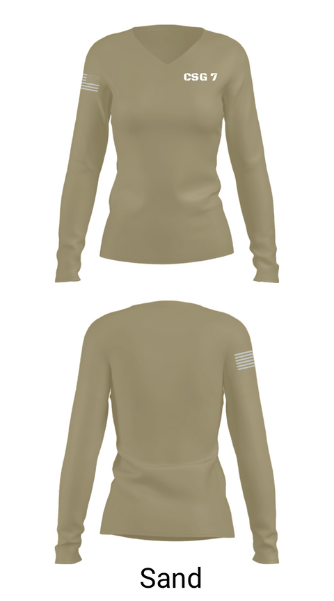 Women's Long Sleeve Vneck Shirt, CSG 7, , Teamtime, Team time, sublimation, custom sports apparel, team uniforms, spirit wear, spiritwear, sports uniforms, custom shirts, team store, custom team store, fundraiser sports, apparel fundraiser