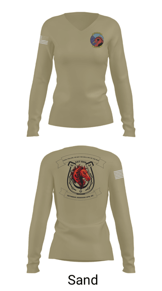 Women's Long Sleeve Vneck Shirt, 567 red horse, Air Force, Teamtime, Team time, sublimation, custom sports apparel, team uniforms, spirit wear, spiritwear, sports uniforms, custom shirts, team store, custom team store, fundraiser sports, apparel fundraiser