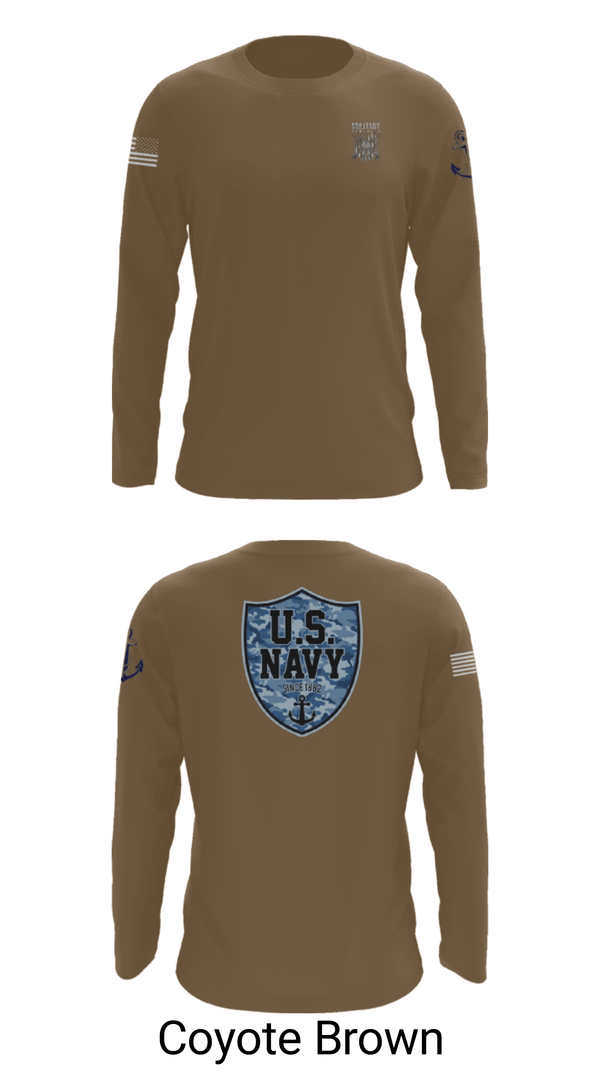 Long Sleeve Performance Shirt, CVN 77 George HW Bus, Navy, Teamtime, Team time, sublimation, custom sports apparel, team uniforms, spirit wear, spiritwear, sports uniforms, custom shirts, team store, custom team store, fundraiser sports, apparel fundraiser