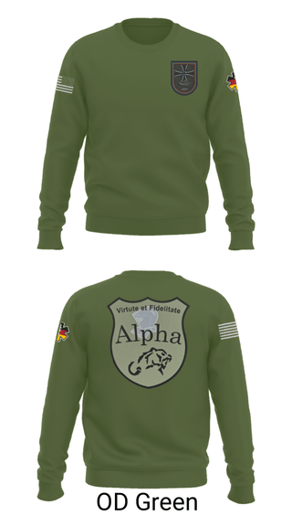 Crew Neck Sweatshirt, 4./401 PzGrenBtl, Army, Teamtime, Team time, sublimation, custom sports apparel, team uniforms, spirit wear, spiritwear, sports uniforms, custom shirts, team store, custom team store, fundraiser sports, apparel fundraiser