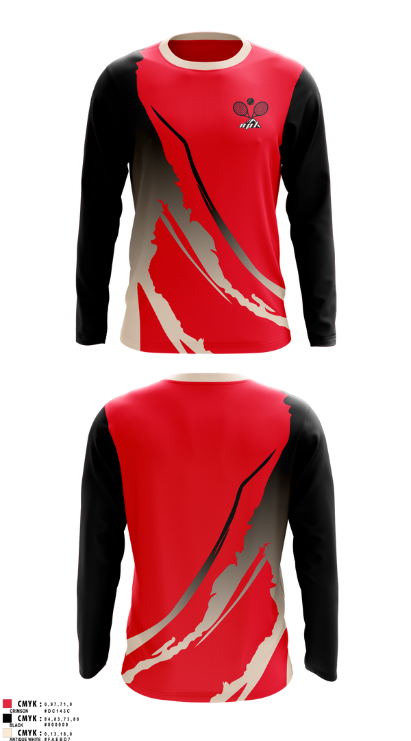 Long Sleeve Performance Shirt, North Penn-Liberty Mounties, Tennis, Teamtime, Team time, sublimation, custom sports apparel, team uniforms, spirit wear, spiritwear, sports uniforms, custom shirts, team store, custom team store, fundraiser sports, apparel fundraiser