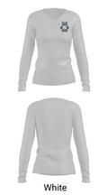 Meriden Little League 14527950 Women's Long Sleeve V-neck Shirt - 6