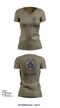 GCG BUILDING CONTRACTOR 38074769 Women's Short Sleeve V-neck Shirt - 123