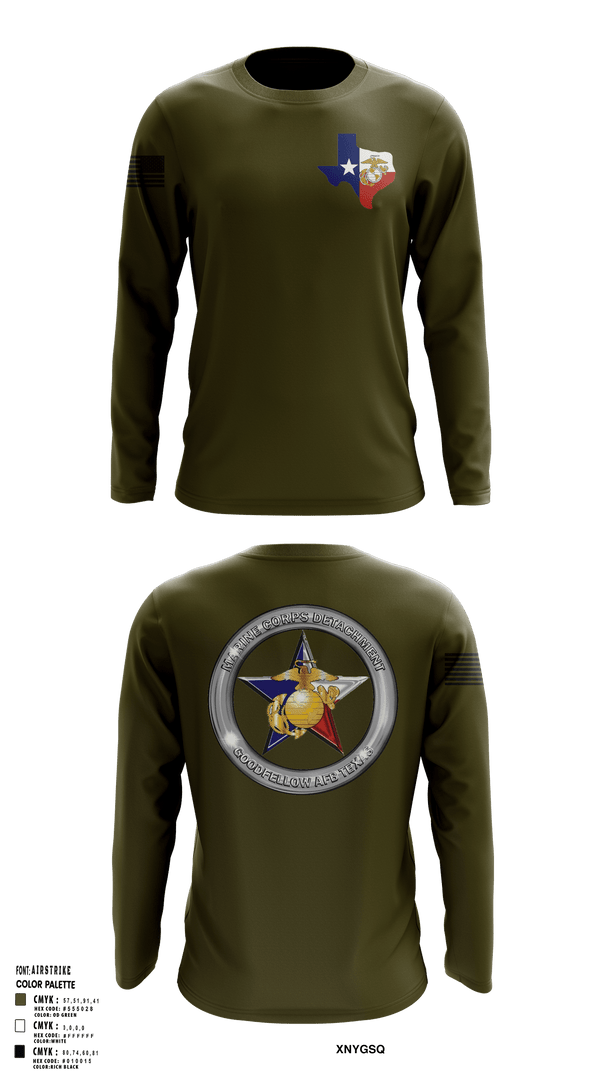 Long Sleeve Performance Shirt, Goodfellow AFB MCD, Marines, Teamtime, Team time, sublimation, custom sports apparel, team uniforms, spirit wear, spiritwear, sports uniforms, custom shirts, team store, custom team store, fundraiser sports, apparel fundraiser