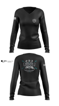 9135 74248707 Women's Long Sleeve V-neck Shirt - 1