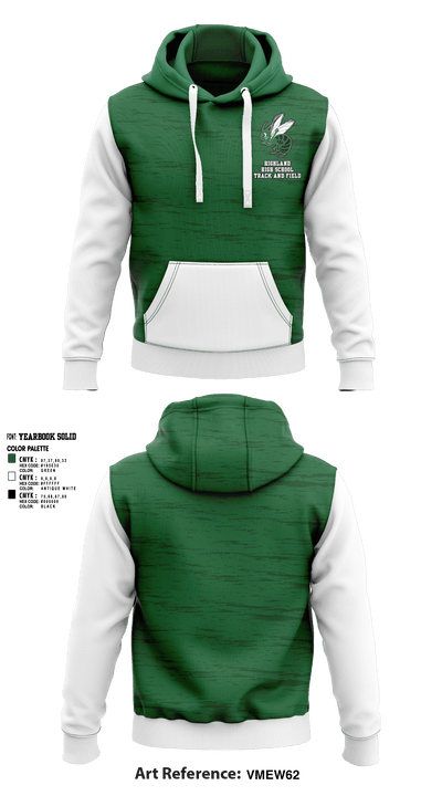Highland High School Track and Field 30222652 Hoodie - 1