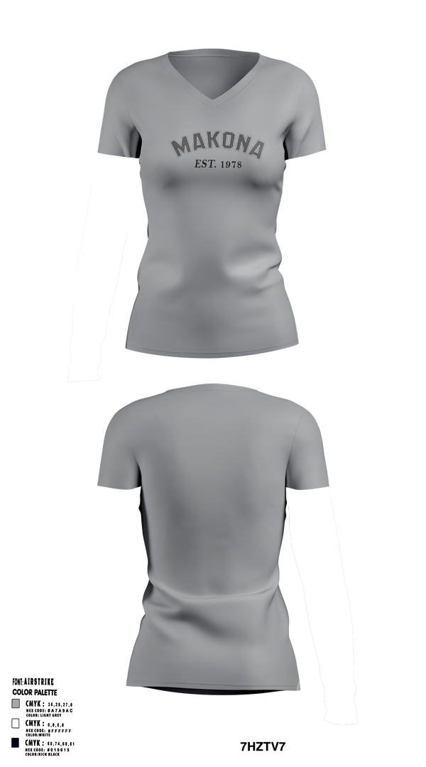 Womens Short Sleeve Vneck Shirt, MKA, E-Sports, Teamtime, Team time, sublimation, custom sports apparel, team uniforms, spirit wear, spiritwear, sports uniforms, custom shirts, team store, custom team store, fundraiser sports, apparel fundraiser
