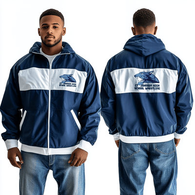CT Johnson High School Wrestling 31935776 Windbreaker - 42
