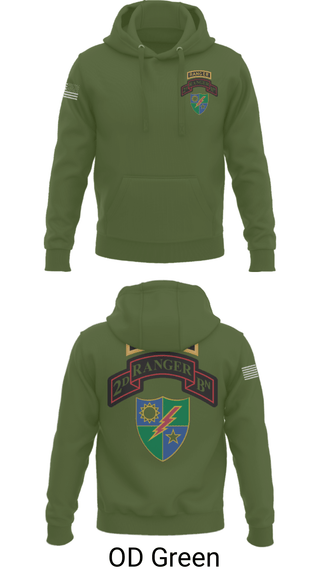 Hoodie, 2nd Battalion 75th Ranger Regiment, , Teamtime, Team time, sublimation, custom sports apparel, team uniforms, spirit wear, spiritwear, sports uniforms, custom shirts, team store, custom team store, fundraiser sports, apparel fundraiser