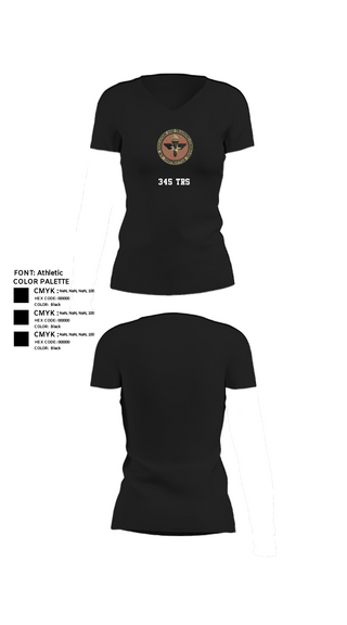 Womens Short Sleeve Vneck Shirt, 345 TRS, Air Force, Teamtime, Team time, sublimation, custom sports apparel, team uniforms, spirit wear, spiritwear, sports uniforms, custom shirts, team store, custom team store, fundraiser sports, apparel fundraiser