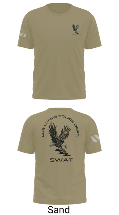 LOS LUNAS POLICE DEPT. SWAT 5938018 Old School Cotton Feel Shirt - 86
