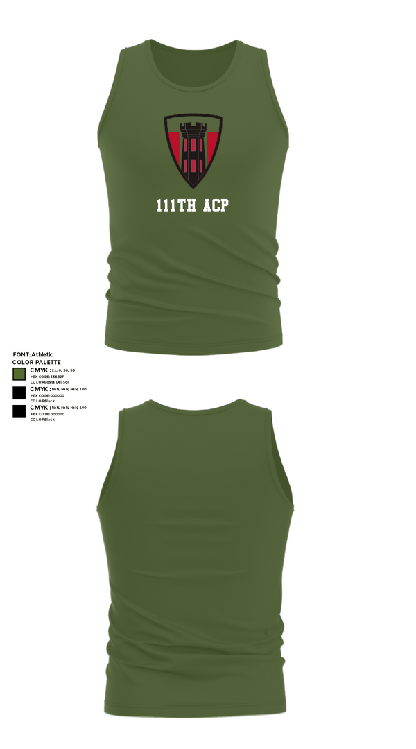 Tank Top, 111th ACP, National Guard, Teamtime, Team time, sublimation, custom sports apparel, team uniforms, spirit wear, spiritwear, sports uniforms, custom shirts, team store, custom team store, fundraiser sports, apparel fundraiser