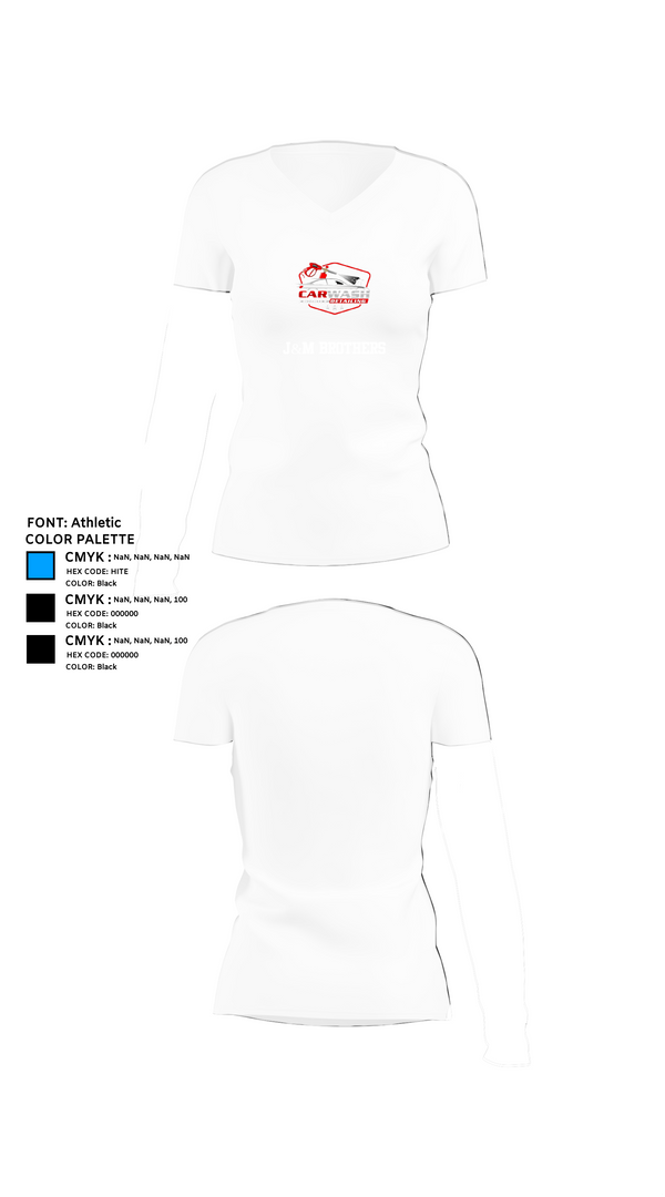 Womens Short Sleeve Vneck Shirt, J&M BROTHERS, , Teamtime, Team time, sublimation, custom sports apparel, team uniforms, spirit wear, spiritwear, sports uniforms, custom shirts, team store, custom team store, fundraiser sports, apparel fundraiser